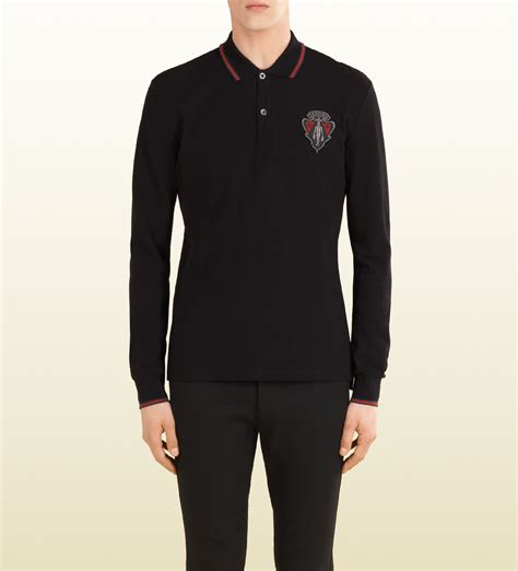 gucci polo homme|gucci long sleeve polo.